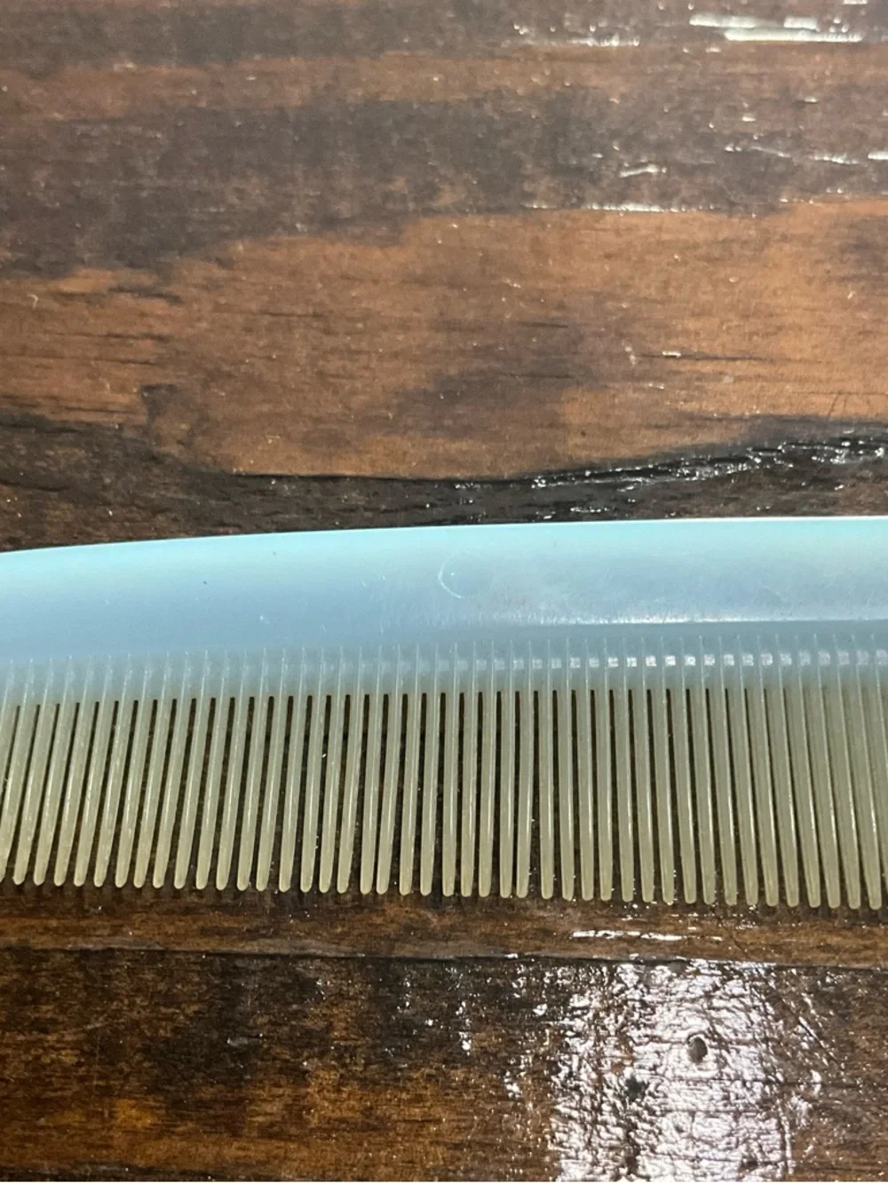 Vintage Light Blue Plastic Comb Nylon by DuPont MCM